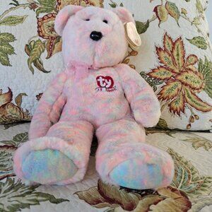 2001 Ret. 'Celebrate' Beanie Buddy 14", Ty 15 Year Anniversary, Mint w/ Tags